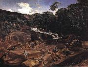 Johann Georg Grimm Waterfall in Teresopolis Spain oil painting artist